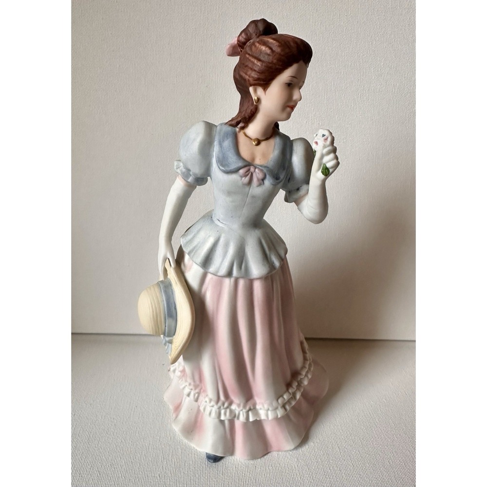 Vintage Homco Lady Camille Porcelain Figurine Collectible #1452 8.5" MINT